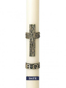 Wax Relief Alpha & Omega Green Cross suitable for 2" candles