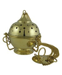 Silver plated Thurible (4" diameter) silver plated