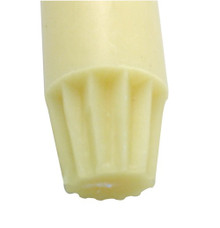 12 x 1 Ivory Fluted Altar Candles Pack of 12