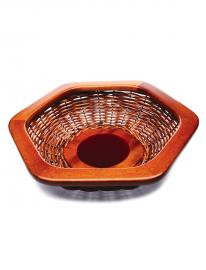 Collection basket with blue centre