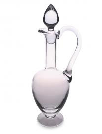 Large Plain Glass Flagon