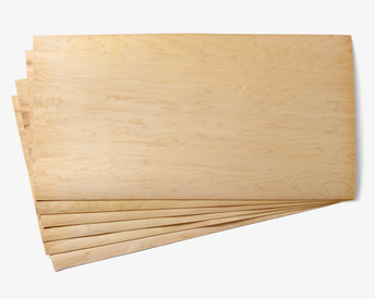 Great for wider projects like skim boards, wake skates, furniture and musical instruments. Core grade sheets may contain splits, knots, worm trails, and other large imperfections (see image). Due the nature of the material, the short edge is wavy (see image). We recommend using a fancy thinner veneer for your top sheet.
