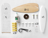 This Multi-Pack provides enough material for a group of 2, 10, or 20 students to all build Pintail longboards.