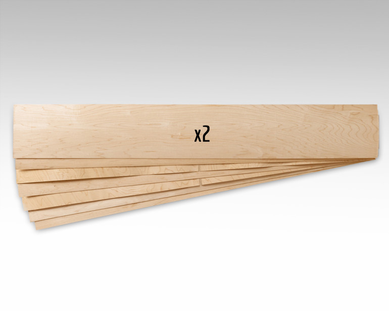 This 68 x 9.5 x 1/16" veneer is suitable for snowboards, skis, dancer longboards, powder surfers, and more!