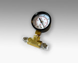 This gauge will indicate maximum vacuum pressure and any changes while pressing.