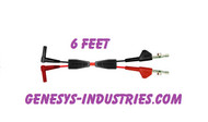 TEST LEADS FOR 3M DYNATEL 965DSP RED / BLACK  965DSP-01-RX-6 80-6108-6435-9 1144