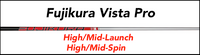 Fujikura Vista Pro: High/Mid-Launch High/Mid-Spin Custom Golf Shaft FREE Factory Adapter Tip!!!