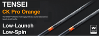 Mitsubishi Tensei CK Pro Orange: Low-Launch & Low-Spin Counterbalanced Custom Golf Shaft FREE Factory Adapter Tip!!!