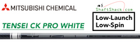 Mitsubishi Tensei CK Pro White: Demo Driver Golf Shaft (Low-Launch Low-Spin)