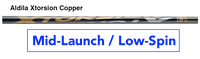 Aldila Xtorsion Copper: Mid-Launch & Low-Spin Custom Golf Shaft FREE Factory Adapter Tip!!!