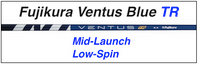 Fujikura Ventus Blue TR : Mid-Launch Low-Spin Custom Golf Shaft FREE Factory Adapter Tip!!!