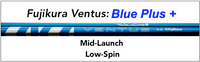 Fujikura Ventus Blue Plus +: Mid-Launch Low-Spin Custom Golf Shaft FREE Factory Adapter Tip!!!