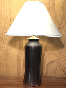 *Brown Glaze Lamp-1 -Mem. Day Sale Special-FREE SHIPPING!-Harp is included but No Shade