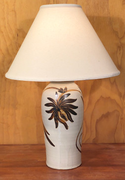 Lamp-Chrysanthemum in Brown-Mem. Day Sale Special-FREE SHIPPING!-Harp is included but No Shade