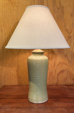 Lamp-Green Glaze 1-Mem. Day Sale Special-FREE SHIPPING!-Harp is included but No Shade