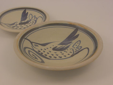 Dinner Plate with Blue Bird Pattern-ALL ARE SOLD!