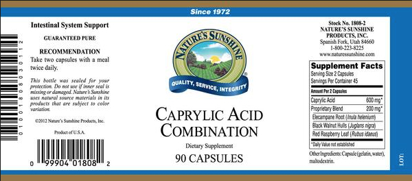 Body and Mind Studio International® | Nature's Sunshine | Caprylic Acid  Combination (90 Capsules) | UK and Worldwide