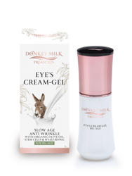 Donkey Milk Treasures - Anti Wrinkle Eye Cream-Gel with Organic Olive Oil (40ml)
