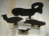 NRA Smallbore Cowboy Hunter Pistol Silhouette Targets - 1/2 Scale - 4 piece set