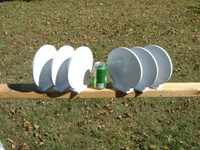 NRA 8" Action Steel Knockover Plates - 6 Plates - Free Shipping