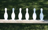 8" Bowling Pin K'Over - 6 Pc. Set 3/8" Thick Ar500 Steel - Free Shipping