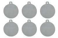 8 Inch Dia. Pistol Steel Plate Shooting Target 6 pc AR500 (FREE SHIPPING!) LE