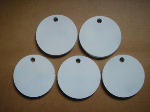Five 2 Inch Round Hangers 3 8 Inch Thick Ar500 Steel Nra Action Pistol Plates Free Shipping Quality Targets Inc