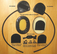 Quiet Ride Noise Reduction Muff Kits for your present helmet