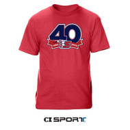 Red 40th Anniversary Tee
