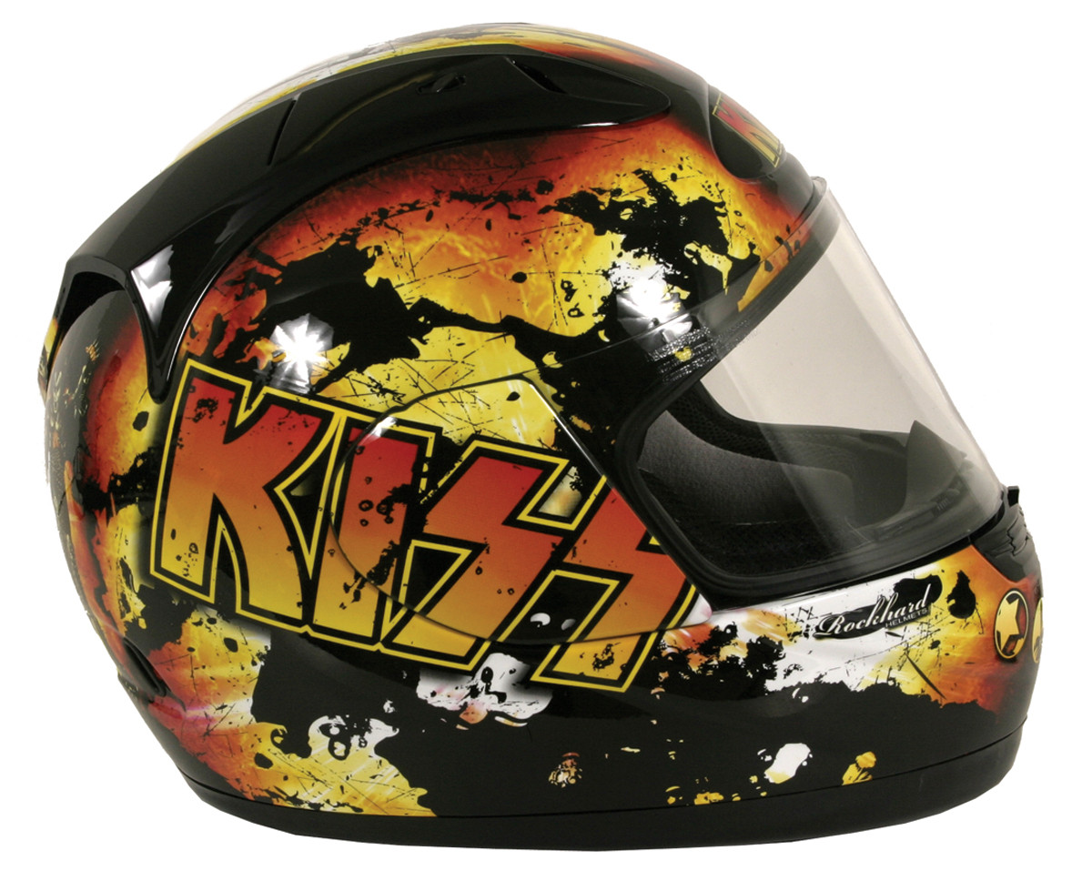 KISS Motorcycle Helmet - Full Face Street (size M). - KISS Museum