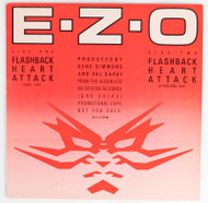 Vinyl Record - EZO 12" promo single Flashback Heart Attack, Produced by Gene Simmons