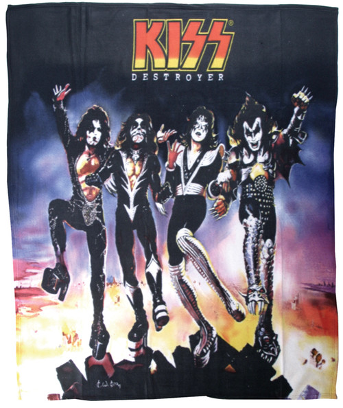 KISS Blanket Destroyer Fleece (new, sealed) KISS Museum