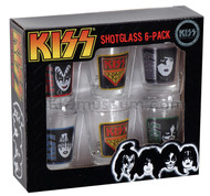 KISS Shotglass - Solo Faces/KISS Army (set of 6)