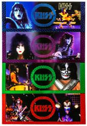 KISS Trading Cards - Cornerstone Series 2 Colored Foil Chase set of 8 - UNCUT