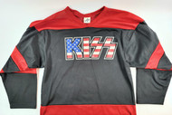 KISS Hockey Jersey - American Flag Logo (Size L)