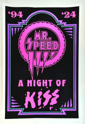 Mr. Speed Blacklight Poster - A Night of KISS