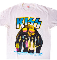 KISS T-Shirt - Hot in the Shade Tour, 1990 (Size L) White
