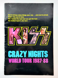 KISS Tourbook - Crazy Nights, 1987 (Misprint Version) 7.5/10