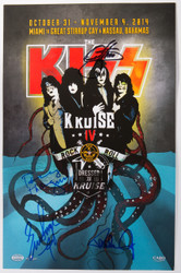 KISS Autographed Poster - KISS Kruise IV (Signed by Paul, Gene, Eric & Tommy)