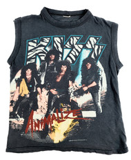 KISS Vintage T-Shirt - Animalize Tank Top, 1985 (Size M)