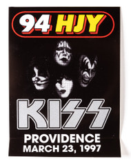 KISS Promo Sticker - 94 HJY Providence, March 1997