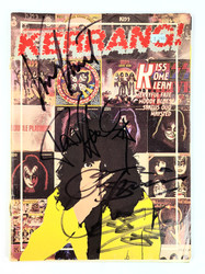 KISS Autograph - Kerrang Magazine, 1983 (Signed by: Paul, Gene, Eric Carr & Vinnie Vincent