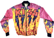 KISS Jacket - Flames Tyvek 1978 (Size Youth XL) 8/10