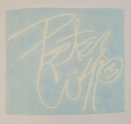 KISS Signature Decal Sticker - Peter Criss