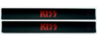 KISS Bracelets - Slap Bands, Black w/ Red Logo (2-Pack)