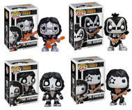  KISS Figures - ORIGINAL 2010 Funko Pop! Rocks, Set of 4 (SEALED)