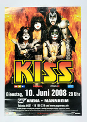 KISS Concert Poster - Mannheim, Germany 2008 (Alive! 35)
