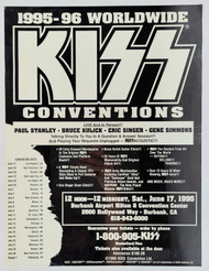 KISS Poster- Worldwide Convention Tour, Burbank CA 6/17/1995