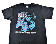 KISS T-Shirt - Creatures Of The Night Artwork (Size L)