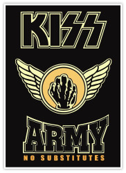 KISS Poster - KISS Army, No Substitutes (Subway Size, 40" x 55")